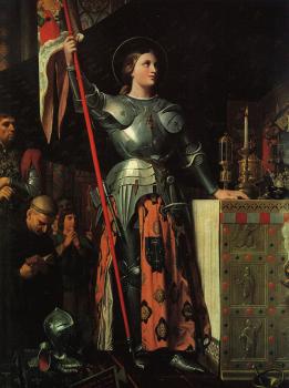 讓 奧古斯特 多米尼尅 安格爾 Jeanne d'Arc au sacre du roi Charles VII